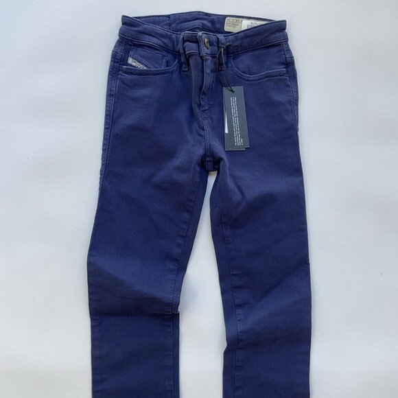 $188 Diesel Women’s Skinzee Super Slim Skinny Jeans Regular Waist 0851W Size W24 - Picture 3 of 11